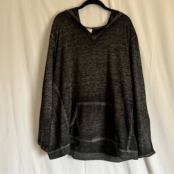 Danskin Now Charcoal Gray Pullover Hoodie - Picture 2 of 4